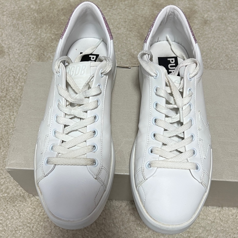 Golden Goose PURESTAR
Low Top Sneaker (white / pink glitter) Size 38 UK - Picture 6 of 9